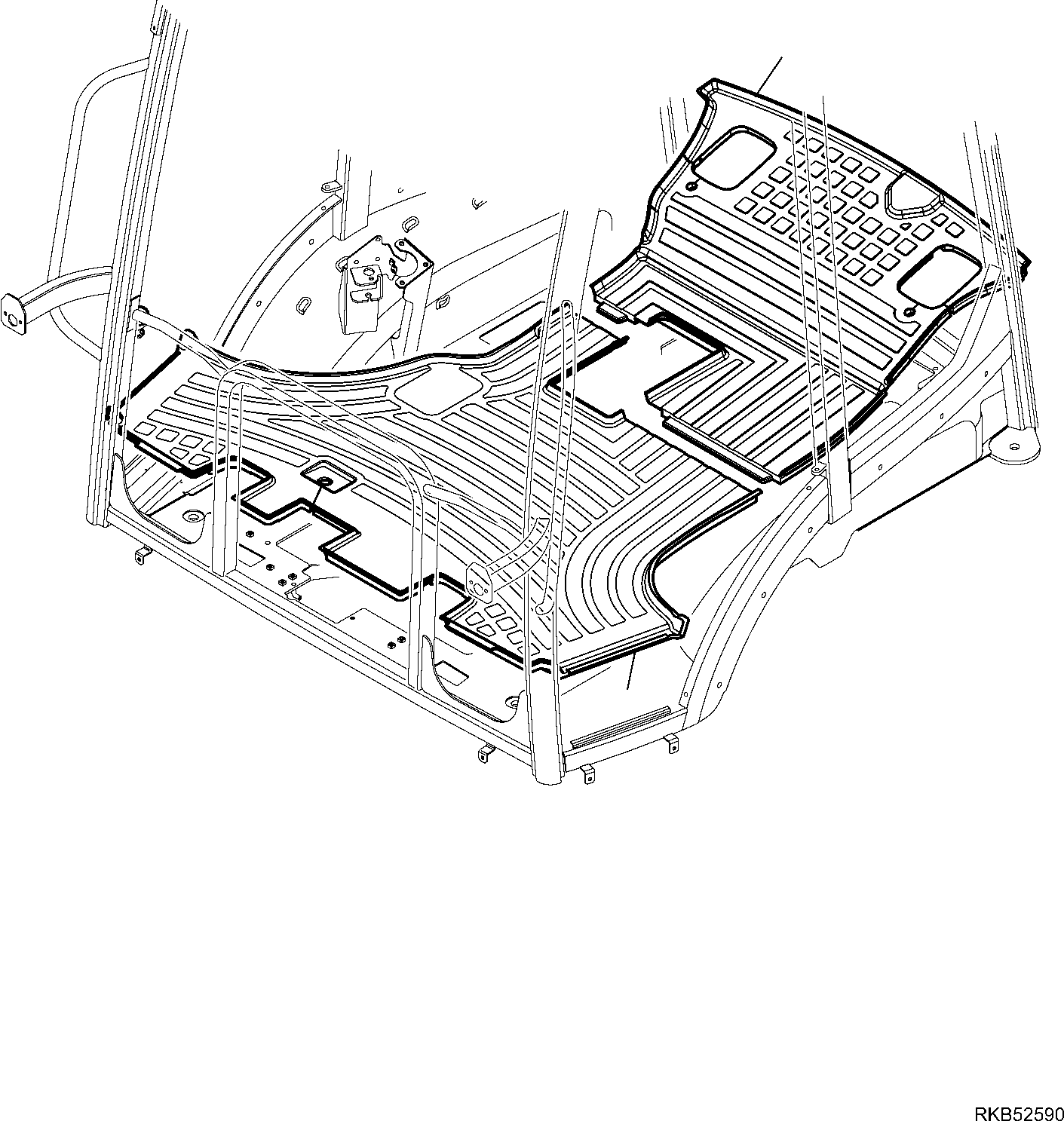 19. CAB (WITH BACKHOE PPC) (7/14) [5232] - Komatsu part WB93S-5E0 S/N F20466- UP [wb93s5e1] - Komatsu spare parts at sparepartskomatsu.com