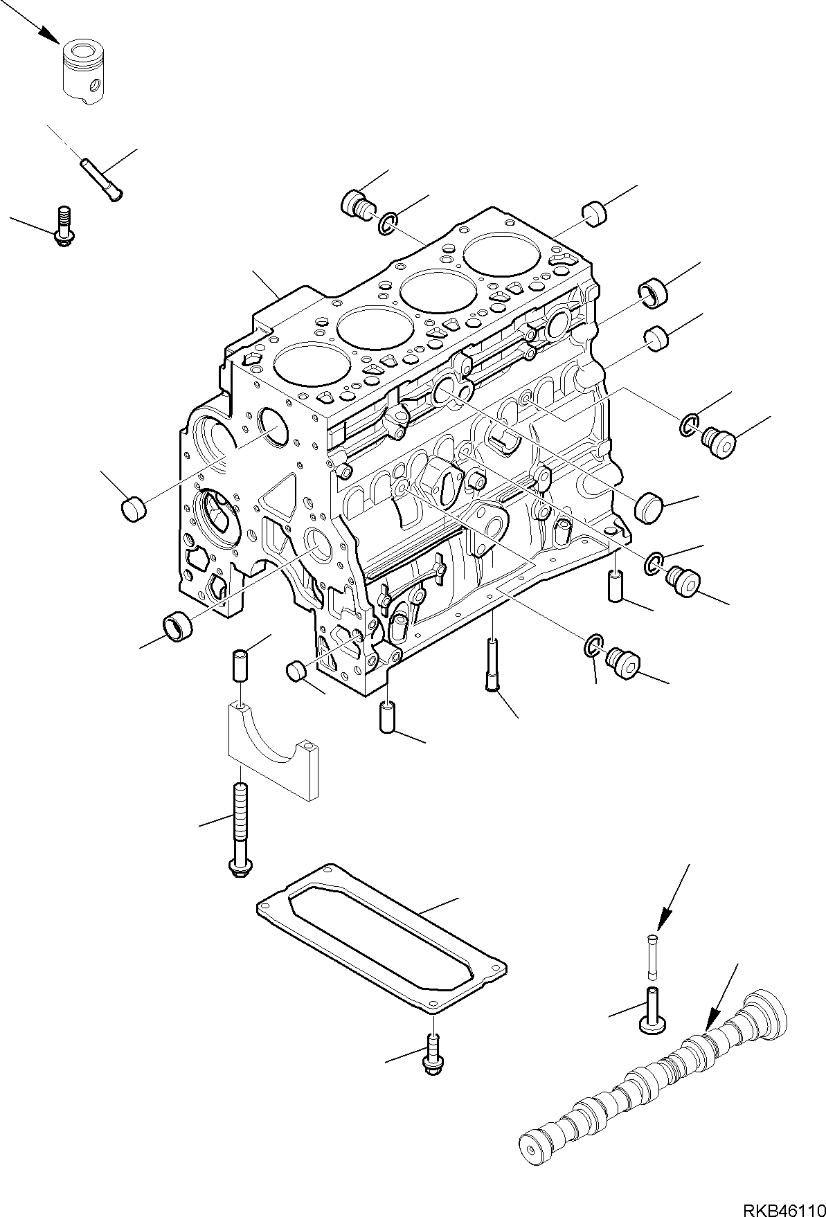 9. CYLINDER BLOCK [0201] - Komatsu part WB93S-5E0 S/N F20526, F20555, F20557, F20562-F20566 (RUSSIA SPECIFICATION TIER 2 ENG. INSTALLED) [wb93s5ru] - Komatsu spare parts at sparepartskomatsu.com