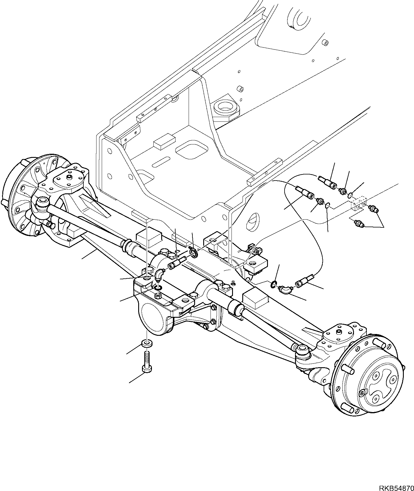 6. FRONT AXLE FIXING [3130] - Komatsu part WB93S-5E0 S/N F20526, F20555, F20557, F20562-F20566 (RUSSIA SPECIFICATION TIER 2 ENG. INSTALLED) [wb93s5ru] - Komatsu spare parts at sparepartskomatsu.com