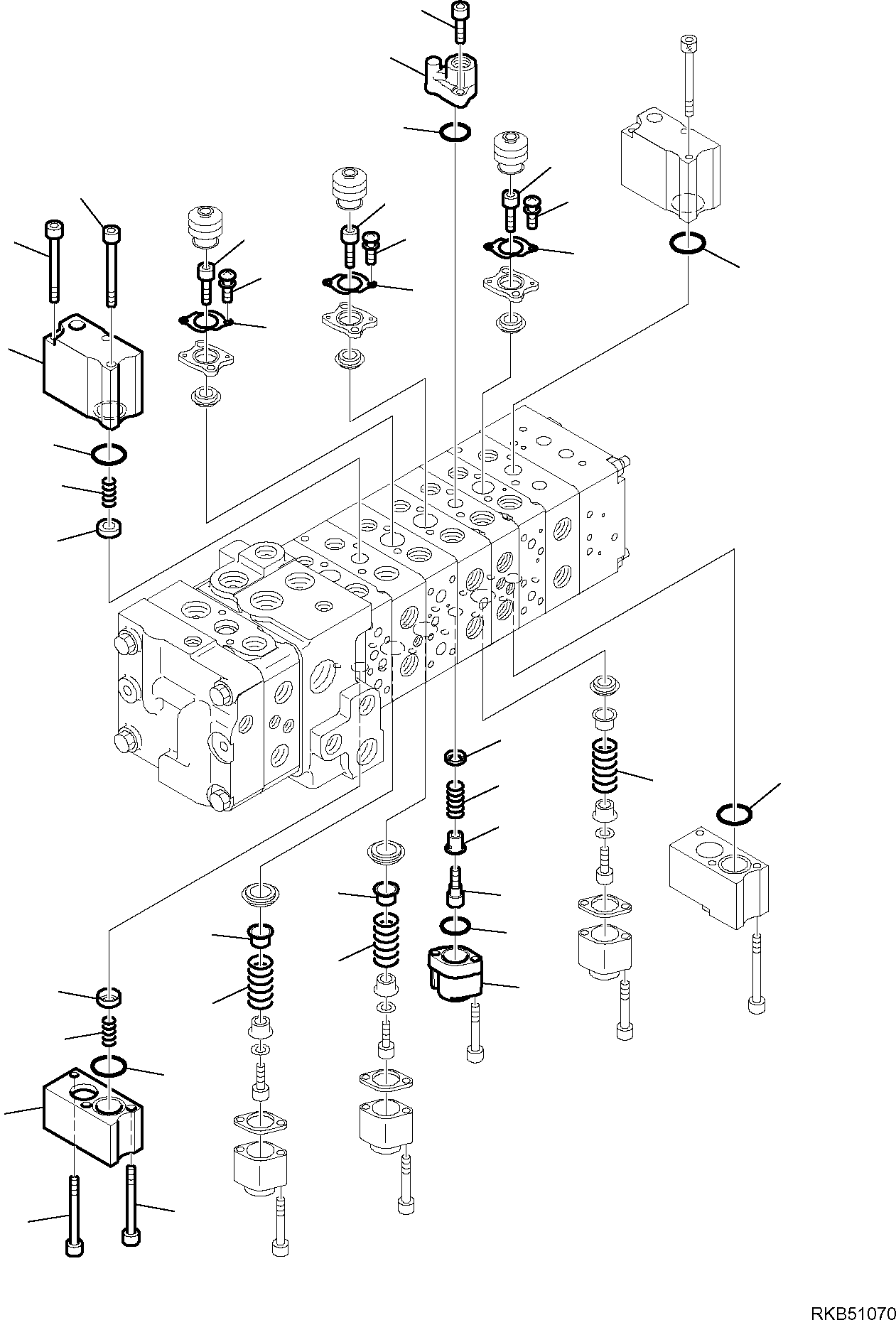 17. 10-SPOOL CONTROL VALVE (8/16) [6234] - Komatsu part WB93S-5E0 S/N F20526, F20555, F20557, F20562-F20566 (RUSSIA SPECIFICATION TIER 2 ENG. INSTALLED) [wb93s5ru] - Komatsu spare parts at sparepartskomatsu.com