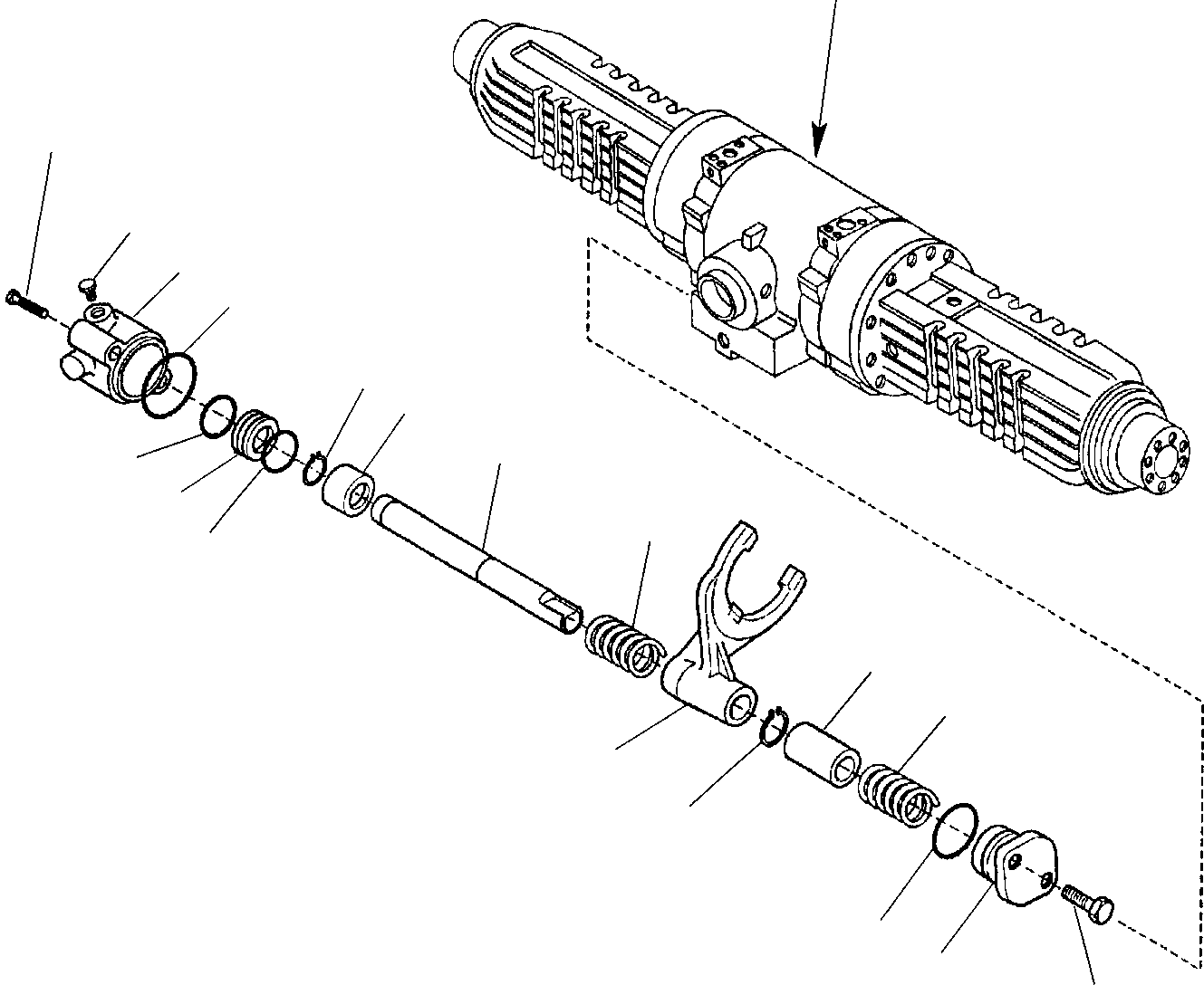 27. REAR AXLE (4/7) [3465] - Komatsu part WB97R-2 S/N 97F20172-Up [wb97r_2a] - Komatsu spare parts at sparepartskomatsu.com