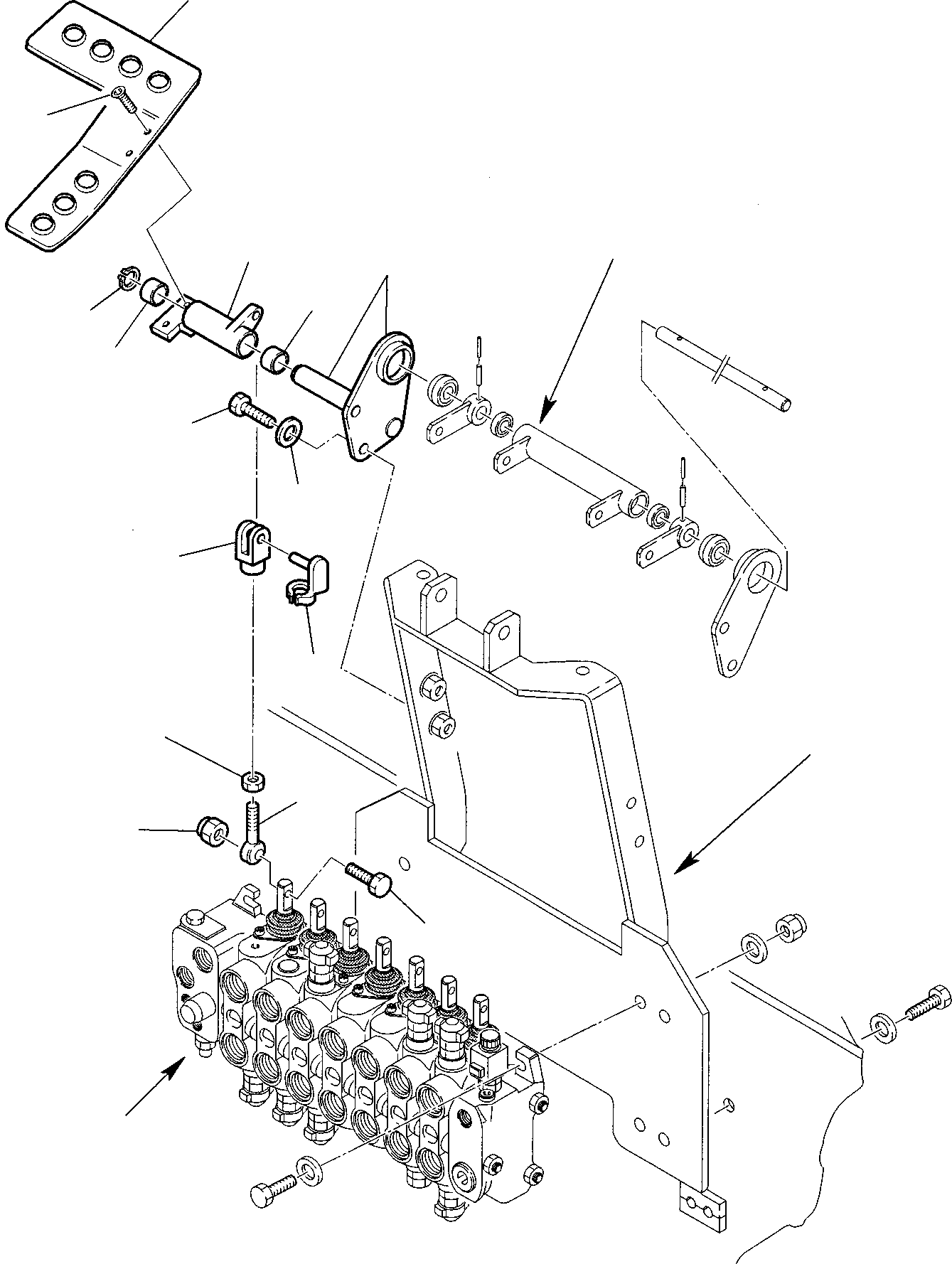 11. BACKHOE CONTROL PEDAL (LEFT SIDE)- KOMATSU LAYOUT CONTROL [4510] - Komatsu part WB97R-2 S/N 97F20172-Up [wb97r_2a] - Komatsu spare parts at sparepartskomatsu.com