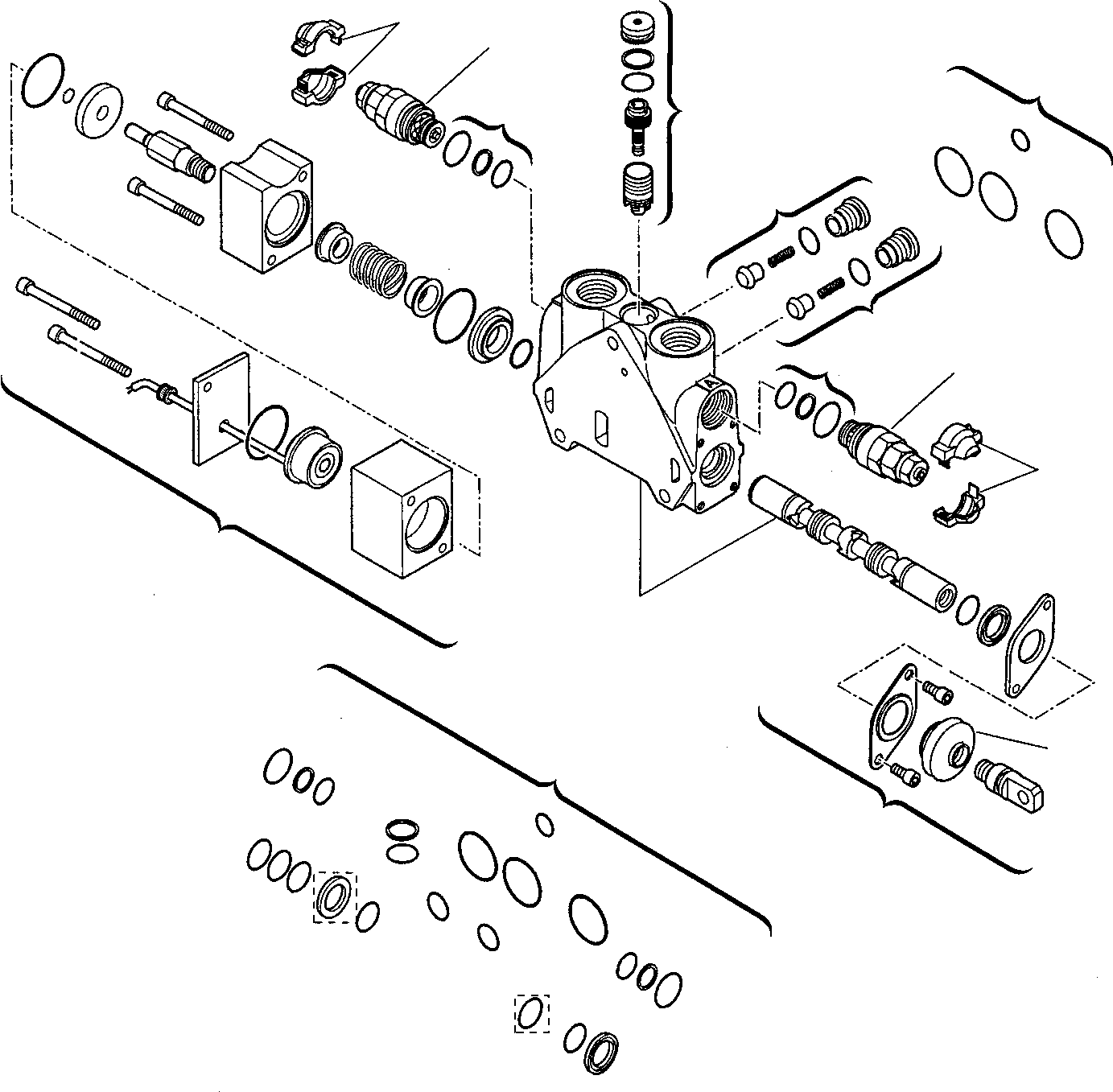 12. SHOVEL CONTROL VALVE (WITH RETURN TO DIG) (4/4) [6245] - Komatsu part WB97R-2 S/N 97F20172-Up [wb97r_2a] - Komatsu spare parts at sparepartskomatsu.com