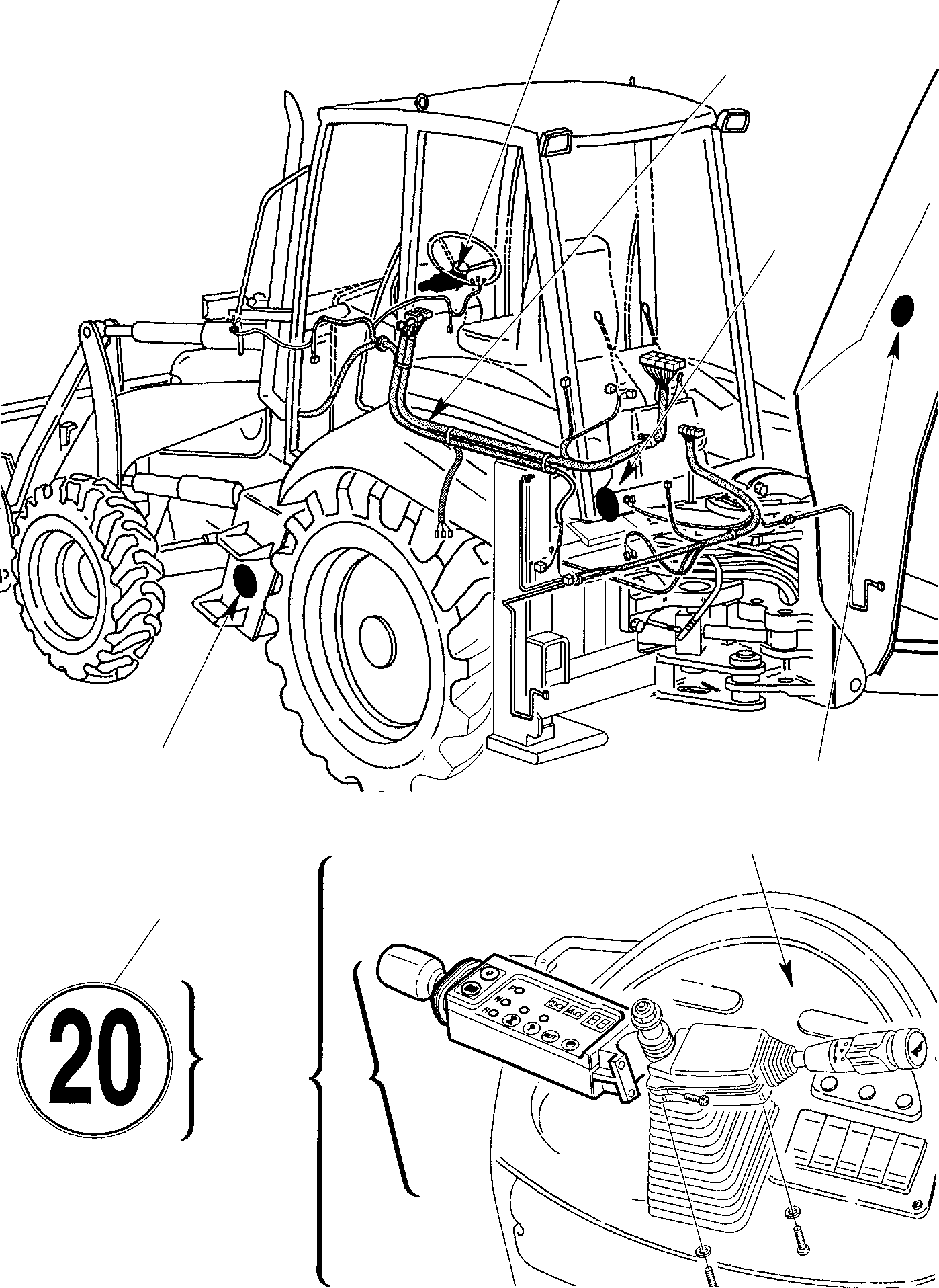 9. ACCESSOIRES FOR GERMANY (20 KM/H VERSION) [9975] - Komatsu part WB97R-2 S/N 97F20172-Up [wb97r_2a] - Komatsu spare parts at sparepartskomatsu.com