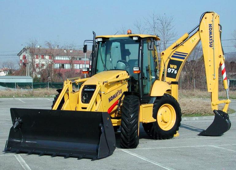 Komatsu WB97S Universal Earthmoving Loader - Komatsu spare parts at sparepartskomatsu.com